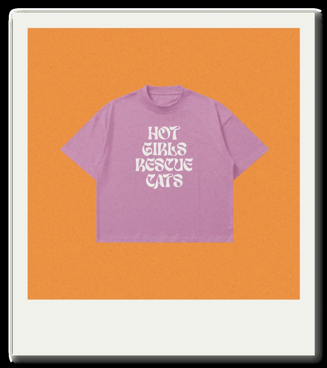Crop Top Rosado — Hot Girls Rescue Cats